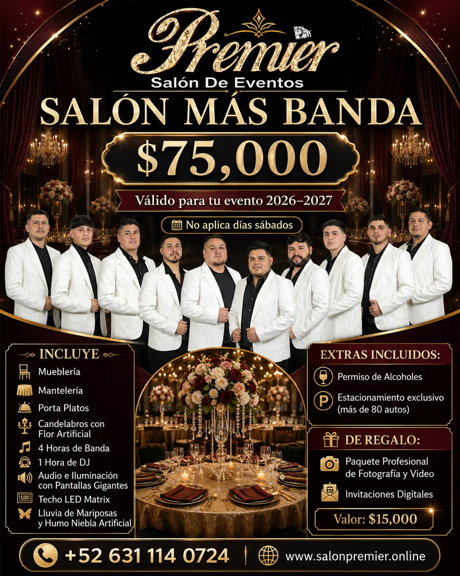 Paquete Salón más Banda