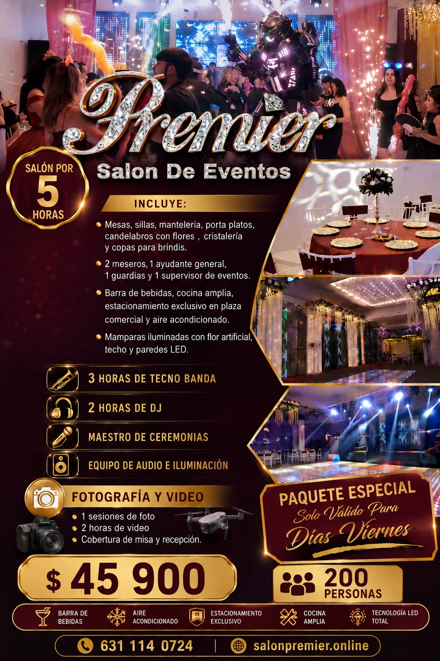 Pista LED y producción para eventos en Salón Premier Nogales